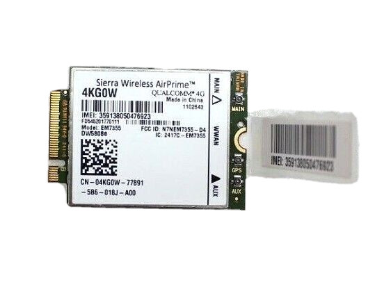 Компонент 4KG0W Dell Sierra Wireless AirPrime Qualcomm 4G LTE WWAN NGFF — фото 1