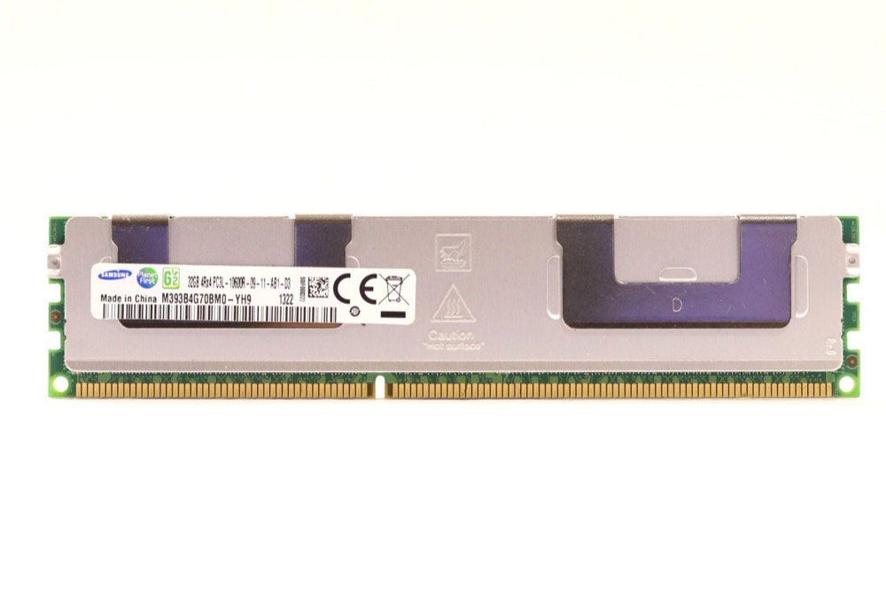 Сервер Samsung 32GB 4Rx4 PC3L-10600R-09-11-AB1-D3 ECC REG Server RAM M393B4G70BM0-YH9 — фото 1