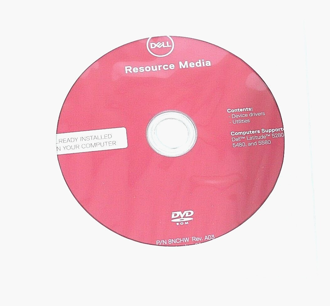Оптический привод DELL Latitude 5280 5480,3380 Resource Media DVD Drivers Utilities YVM9J 8NCHW — фото 1