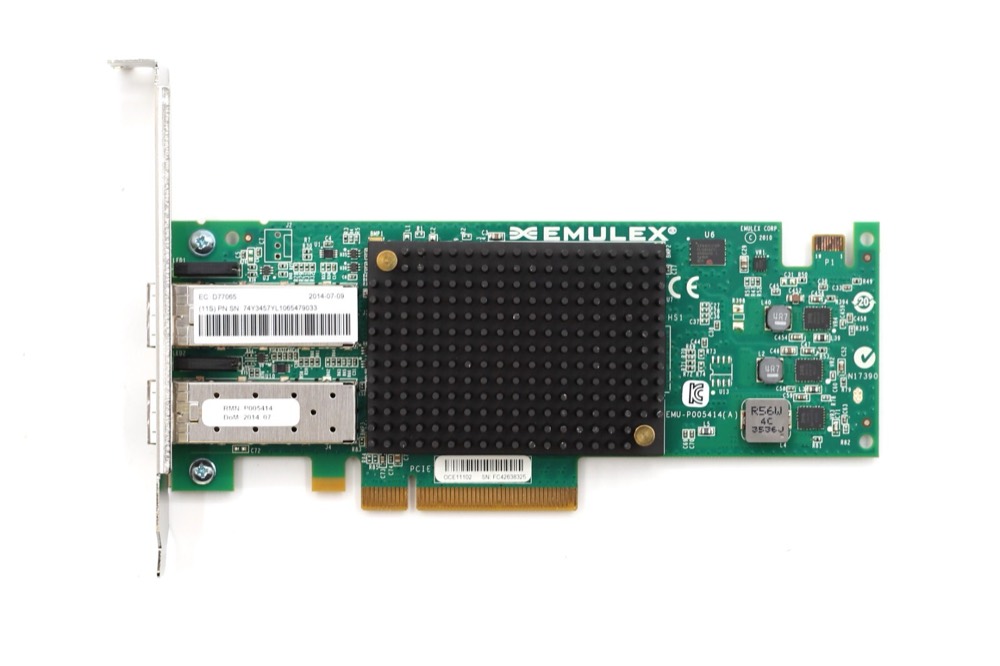 Адаптер Emulex 5287 Dual-Port 10GB SR PCIe Network Adapter P/N: 74Y3457YL Tested Working — фото 2