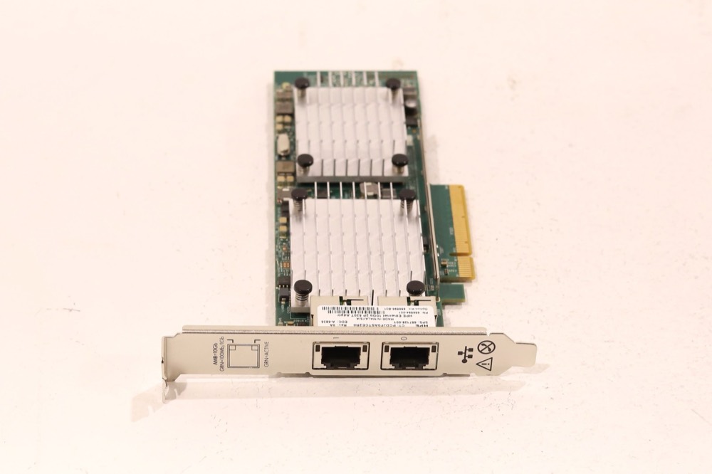 Адаптер 657128-001 HPE 530T Dual-Port 10GbE PCIe x8 Etherner Network Adapter P/N: 657128-001 Tested — фото 2