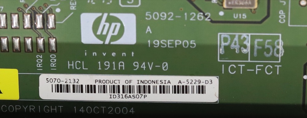 Модуль HP ProCurve 5400zl Management Module P/N: 5070-2132 Tested Working — фото 3