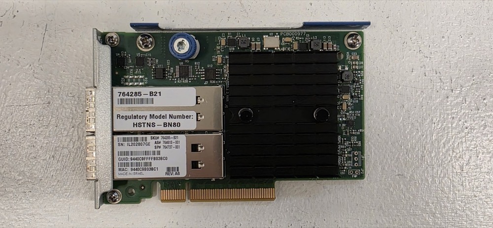 Трансивер HP 544+FLR-QSFP 2-Port 10GbE/40GbE InfiniBand PCIe x8 Adapter P/N: 764285-B21 — фото 1