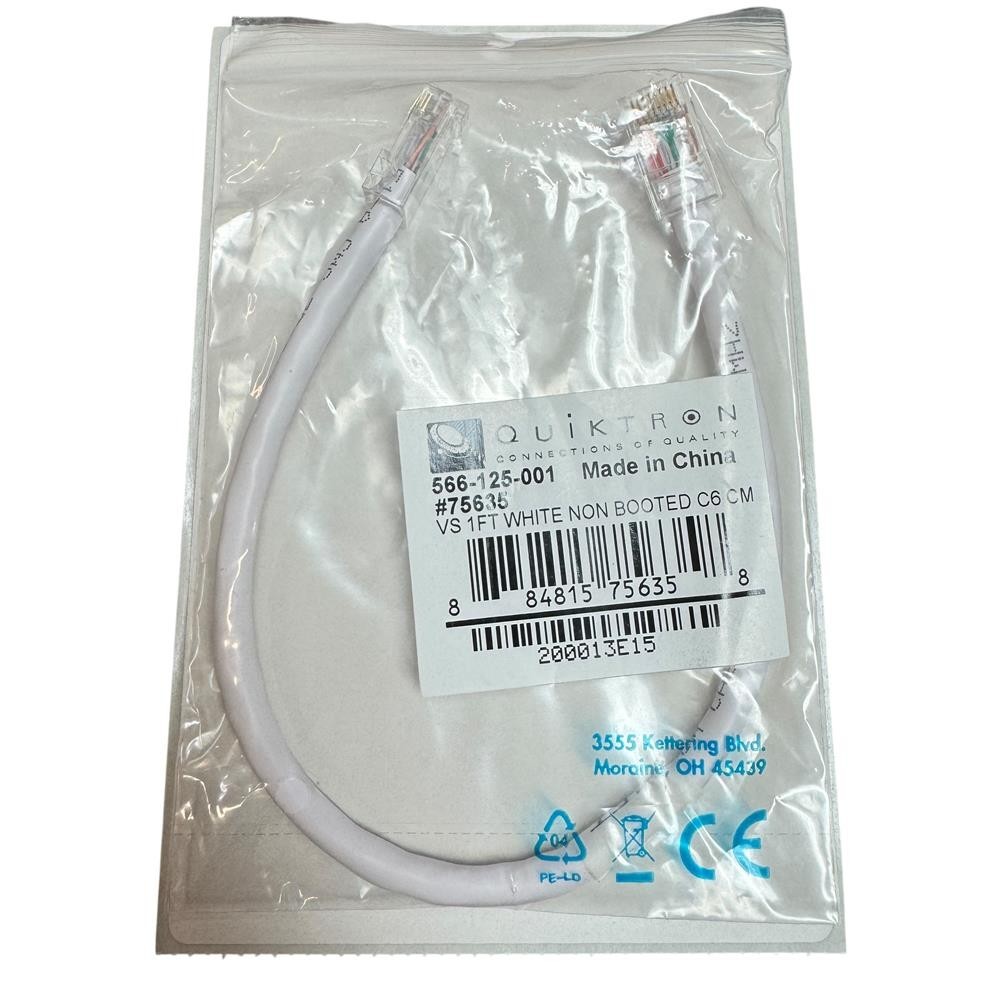 Компонент 566-125-001 #75635, (10-PACK) New Quantity of Quiktron VS 1ft Non Booted C6 CM — фото 1