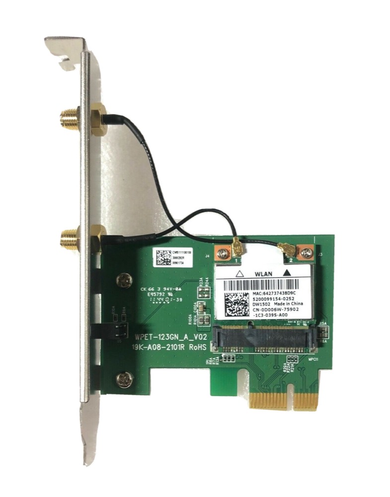 Плата NEW 56CGK Dell High Profile PCIE DW1502 Atheros AR5B95,Mini WLAN Wifi Card — фото 1