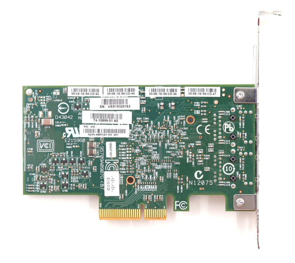 Сетевая карта Cisco Broadcom 5709 Dual-Port Gigabit Ethernet PCIe Network Card P/N:74-10899-01 — фото 3