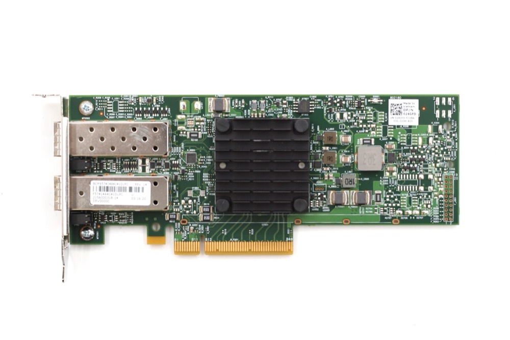 Трансивер Dell Broadcom 57414 25GbE Dual-Port SFP PCIe Network Card Dell P/N:024GFD Tested — фото 2