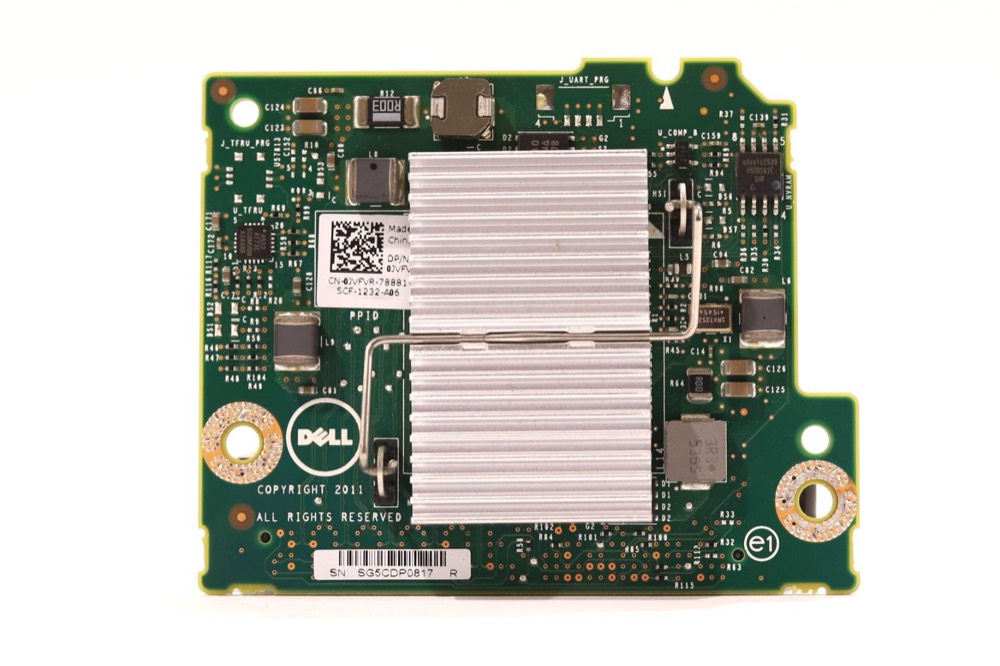 Плата Dell Broadcom 57810S-K 2-Port 10GB PCIe x8 Network Daughter Card Dell P/N:0JVFVR — фото 1