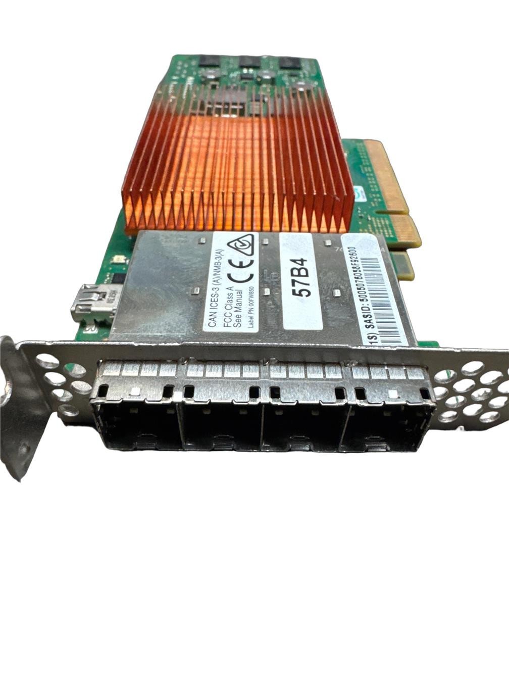 RAID/HBA-контроллер IBM 57B4 Quad Port 6G SAS RAID Controller PCIe3 x8 for Power8 System (LP) — фото 1