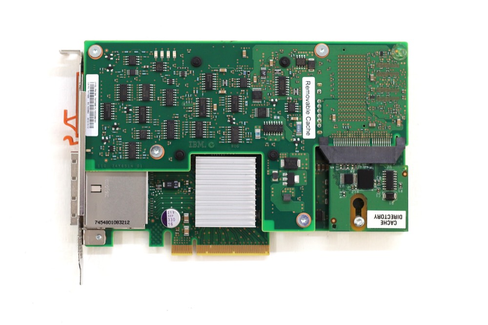 RAID/HBA-контроллер IBM 5903 Dual-Port 3GbE PCIe SAS RAID Controller W/380MB Cache FRU: 74Y6511 — фото 2