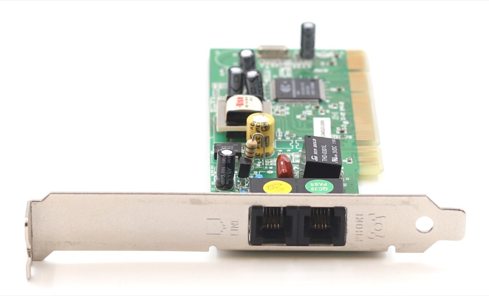 Сетевая карта Conexant Dual-Port Laptop Network Card P/N: 5RJMM01BAMI-515A Tested Working — фото 2