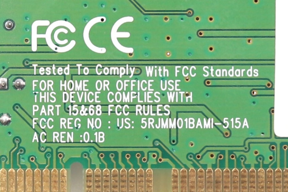 Сетевая карта Conexant Dual-Port Laptop Network Card P/N: 5RJMM01BAMI-515A Tested Working — фото 3