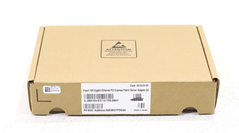 Адаптер Dell 6-Port 100GbE PCIe x16 Fabric Server Adapter Dell P/N: 0891G5 (Open Box) — фото 1