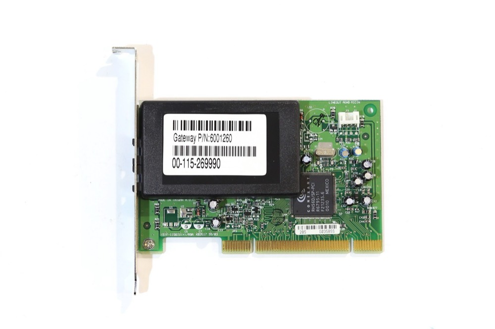 Плата Gateway 56K PCI PC Fax Modem Card High Profile P/N: 6001260 Tested Working — фото 3