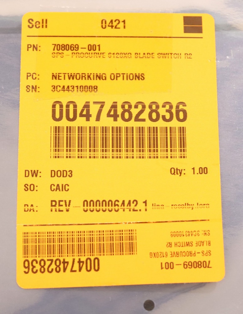 Трансивер HP ProCurve 6120XG 10GbE SFP+ Blade Network Switch P/N: 708069-001 — фото 3