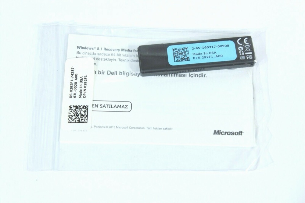Лицензия/ПО Dell Windows 8.1 Recovery USB 64-bit French 292F1 — фото 1