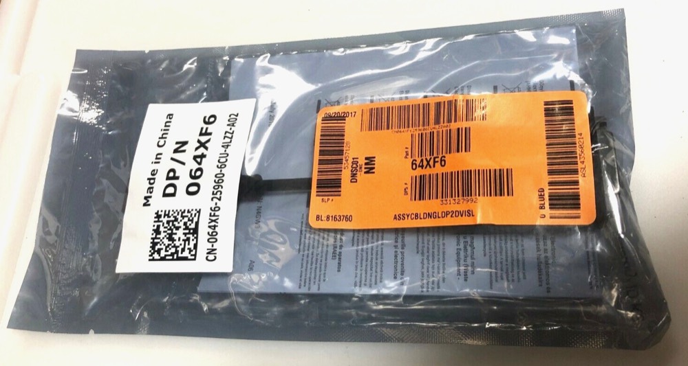 Адаптер 64XF6 Genuine Dell KKMYD DisplayPort to DVI Adapter DANARBC084 NEW — фото 1