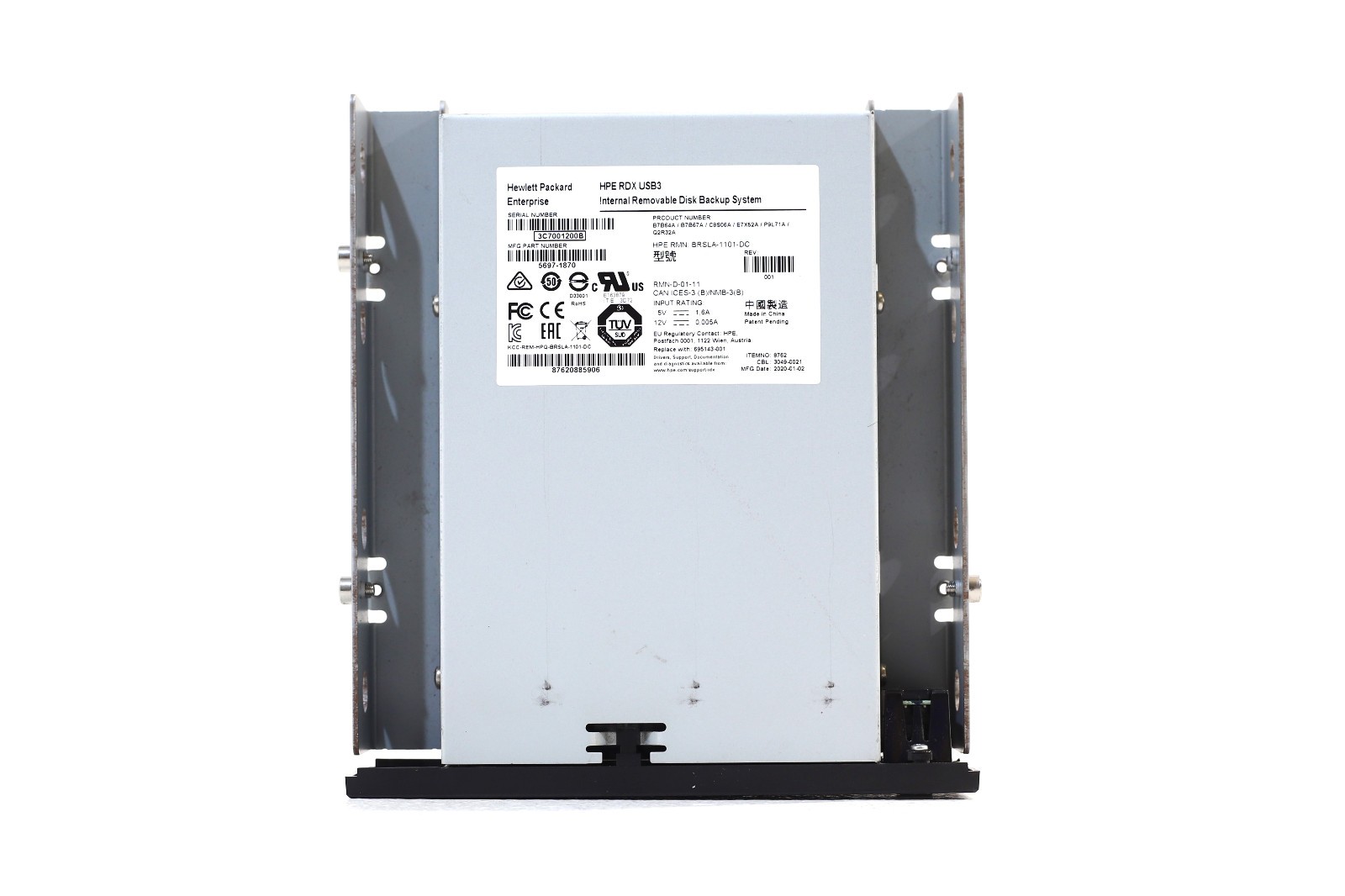 Компонент HP RDX USB 3.0 Internal Removable Disk Backup System P/N: 695143-001 Tested — фото 2