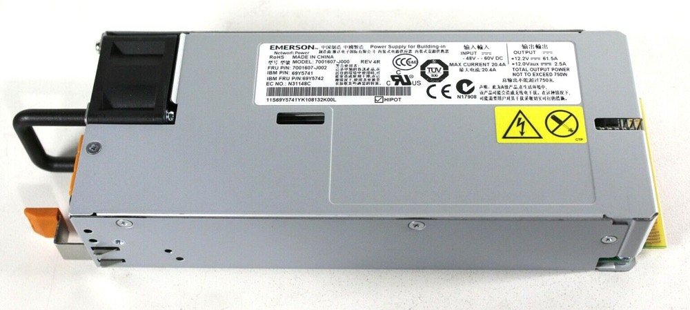 Блок питания 69Y5742 69Y5741– IBM 750W 48V DC Power Supply x3550 M4, x3650 M4, x3630 — фото 1