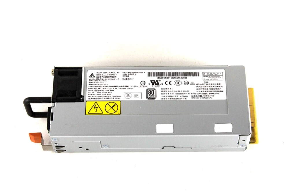 Блок питания IBM System X HE Platinum 750W AC Power Supply 69Y5872 69Y5871 PSU, Tested — фото 1