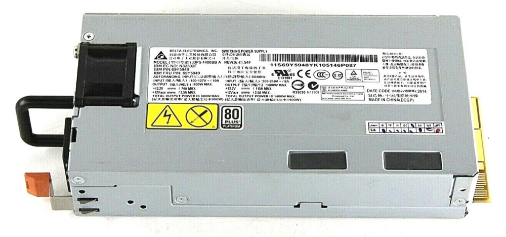 Блок питания 69Y5949 1400W x3750-M4/x3850-X6 80+ Platinum PSU 69Y5948 — фото 1