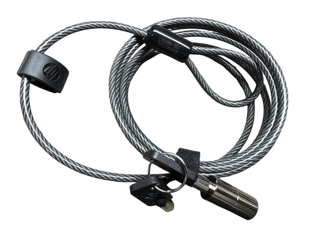 Кабель 6UW42AA NEW HP Sure Key Cable Lock 1,83 m for Notebook, Monitor, Tablet, etc... — фото 1