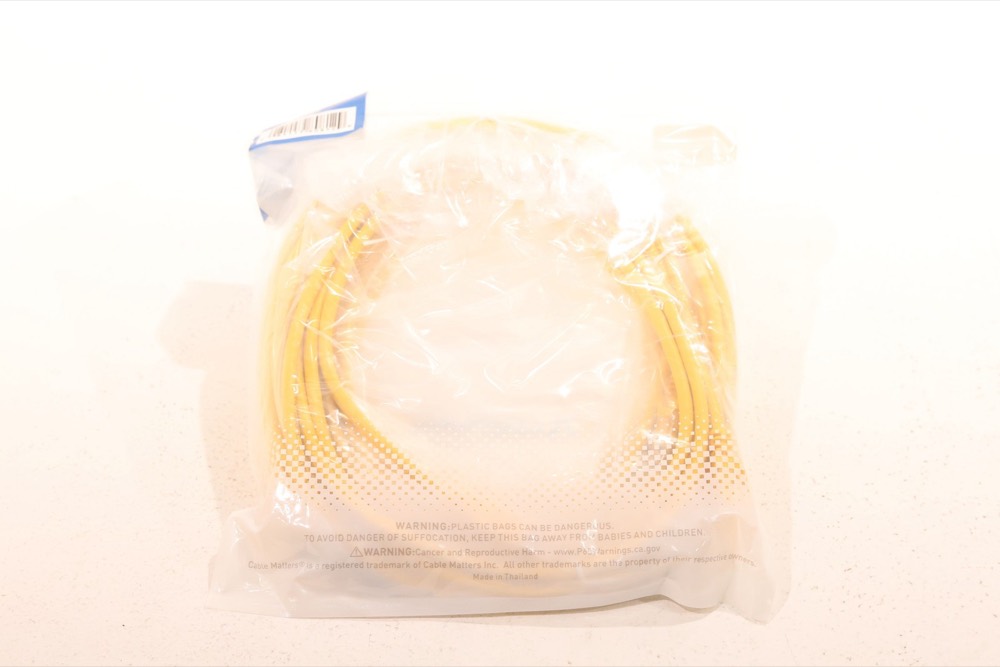 Патч-корд Cable Matters Cat6 UTP 24 AWG 2,1 м жёлтый (160001-YEL-7x5) — фото 2