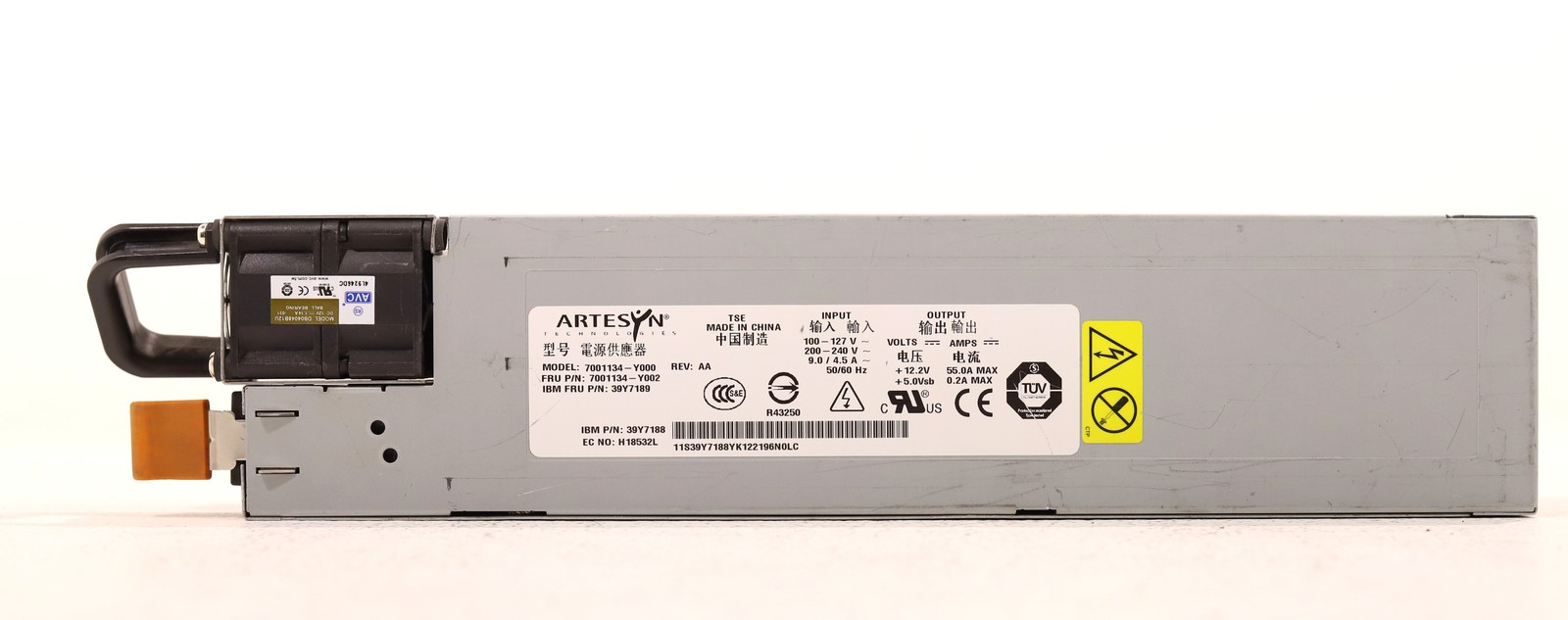 Блок питания IBM 7001134-Y000 670W Hot-Swap Redundant Server Power Supply FRU P/N: 39Y7189 — фото 3