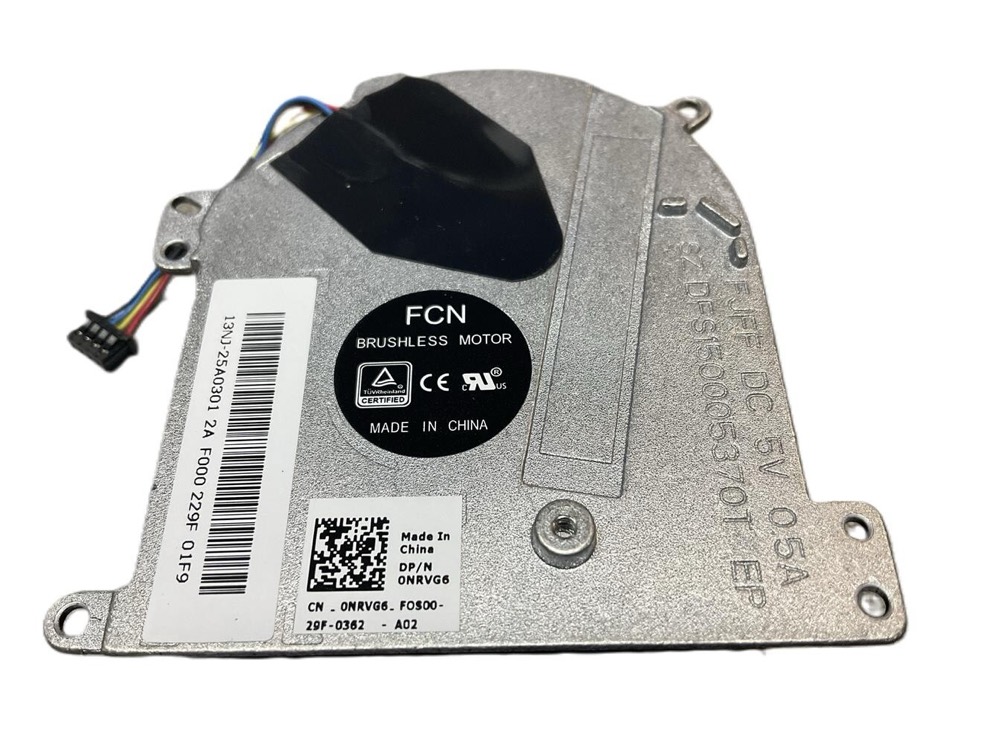 Вентилятор Dell Latitude 7212 Rugged Extreme 11.6" OEM CPU Cooling Fan NRVG6 13NJ-25A0301 — фото 1
