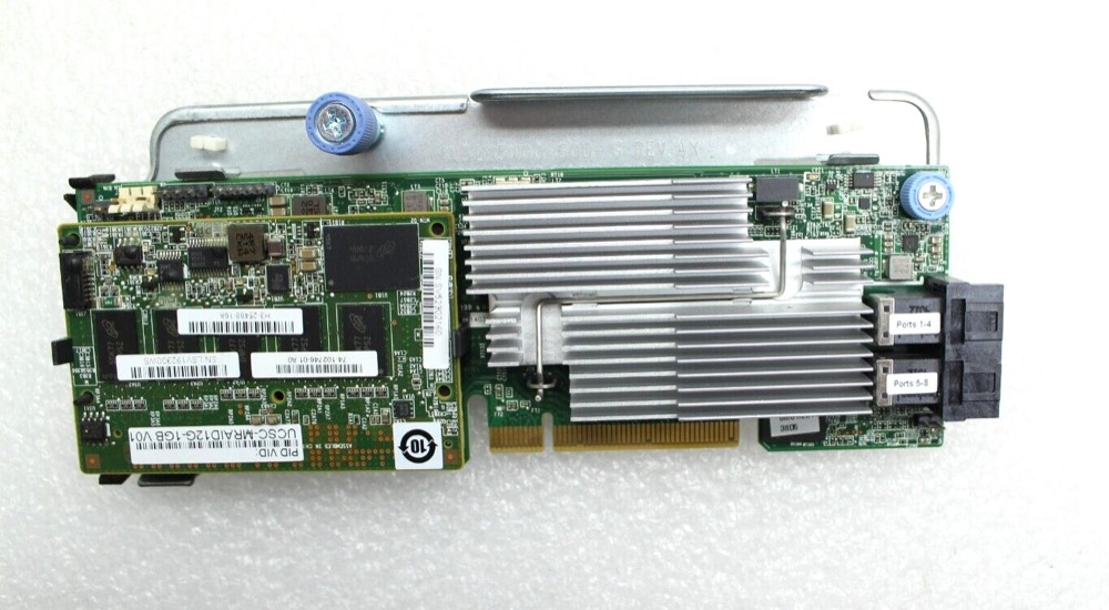 RAID/HBA-контроллер 74-12862-01 Cisco UCSC-MRAID12G V01 PCIe RAID Controller 1GB Cache — фото 1