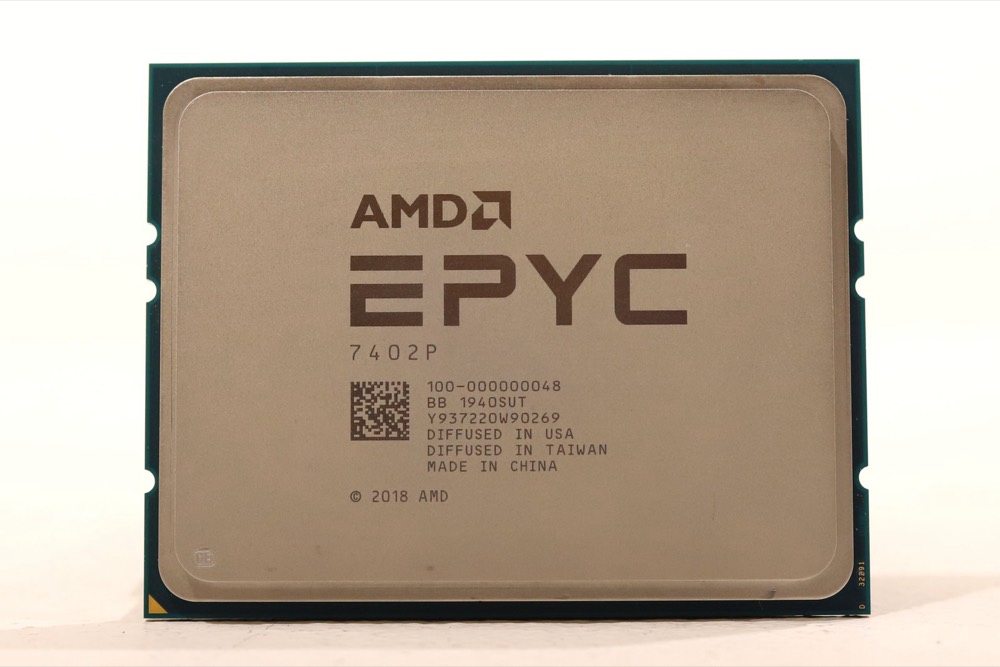 Процессор AMD EPYC 7402P 2.8GHz 24-Core 48-Threads 128MB SP3 Processor P/N: 100-000000048 — фото 1