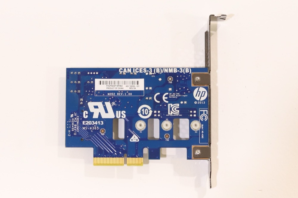 Накопитель HP Z Turbo G2 PCIe To M.2 High-Profile Controller Adapter Card P/N: 742006-002 — фото 3