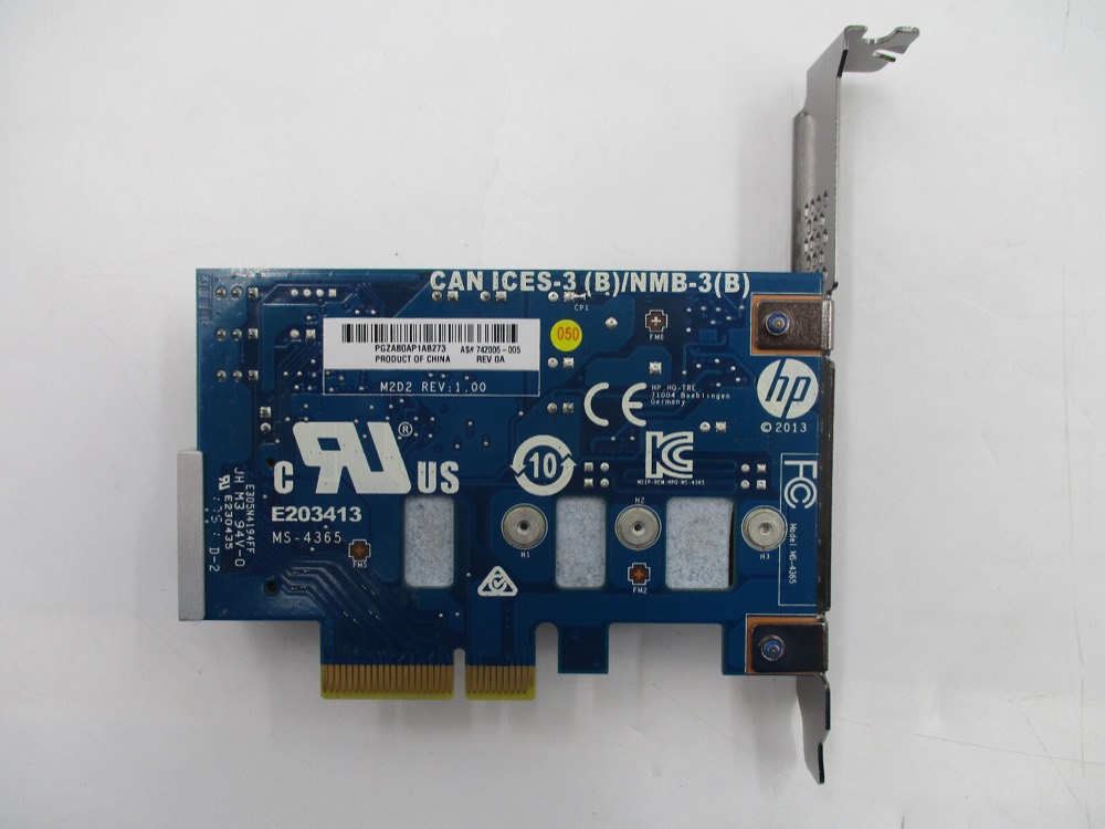Радиатор HP Z Turbo Drive G1 G2 SSD M.2 PCIE High Profile With Heatsink P/N: 742006-005 — фото 3