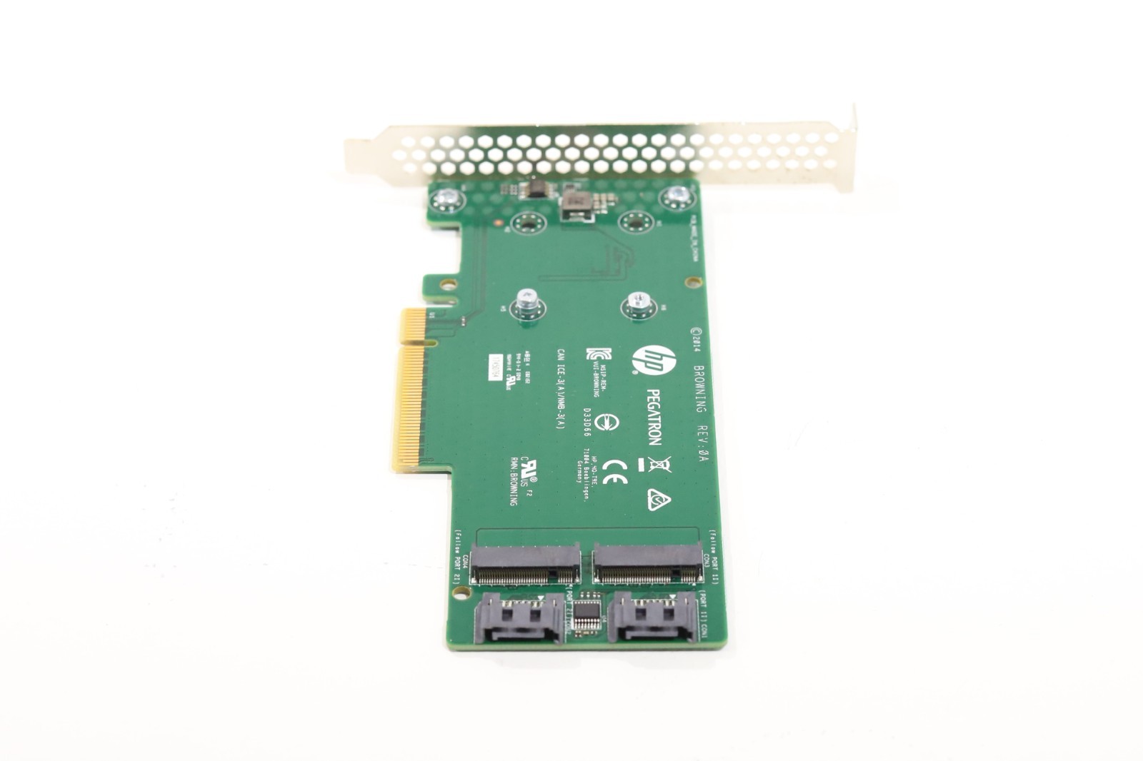 Райзер HPE SATA M.2 Dual Drive PCIe High-Profile Riser Card P/N: 759505-001 Tested — фото 2