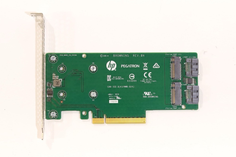 Райзер HPE SATA M.2 Dual Drive PCIe High-Profile Riser Card P/N: 759505-001 Tested — фото 3