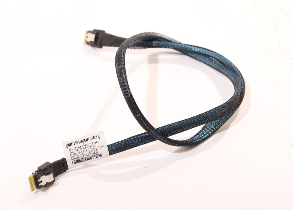 Кабель CBL-SAST-1266-100 SuperMicro 76CM Slimlime x8 To Dual Slimline x4 Cable P/N: CBL-SAST-1266-100 — фото 1