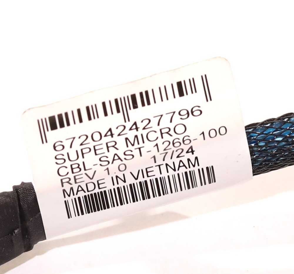 Кабель CBL-SAST-1266-100 SuperMicro 76CM Slimlime x8 To Dual Slimline x4 Cable P/N: CBL-SAST-1266-100 — фото 2