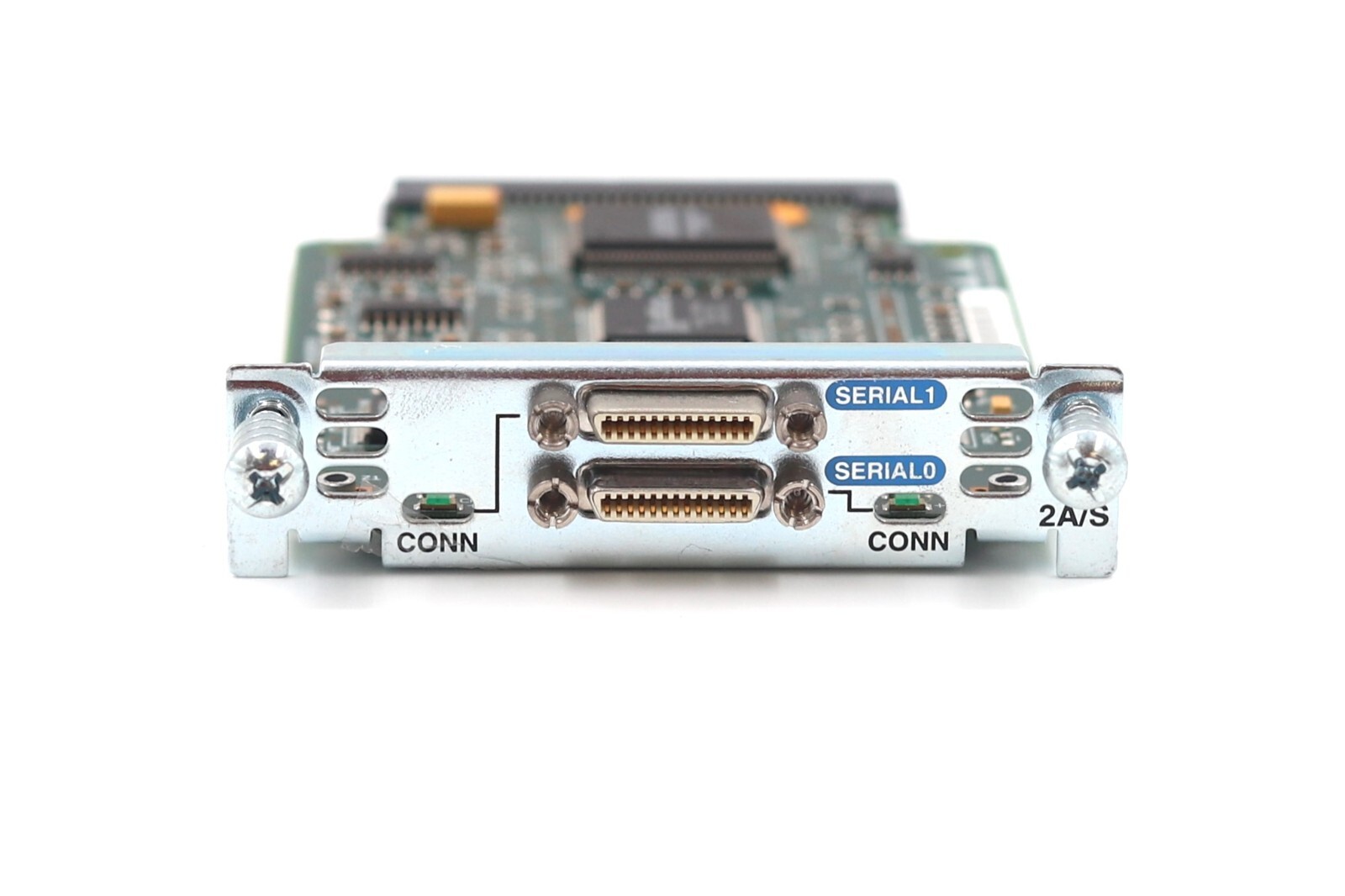 Плата Cisco WIC 2A/S WAN Dual-Port Ethernet Serial Card P/N: 800-03182-01 Tested — фото 3