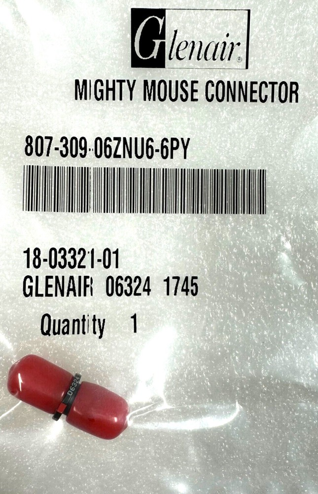 Компонент 807-309-06ZNU6-6PY Glenair Circular MIL Spec Conn. MIGHTY MOUSE CONNECTOR — фото 1