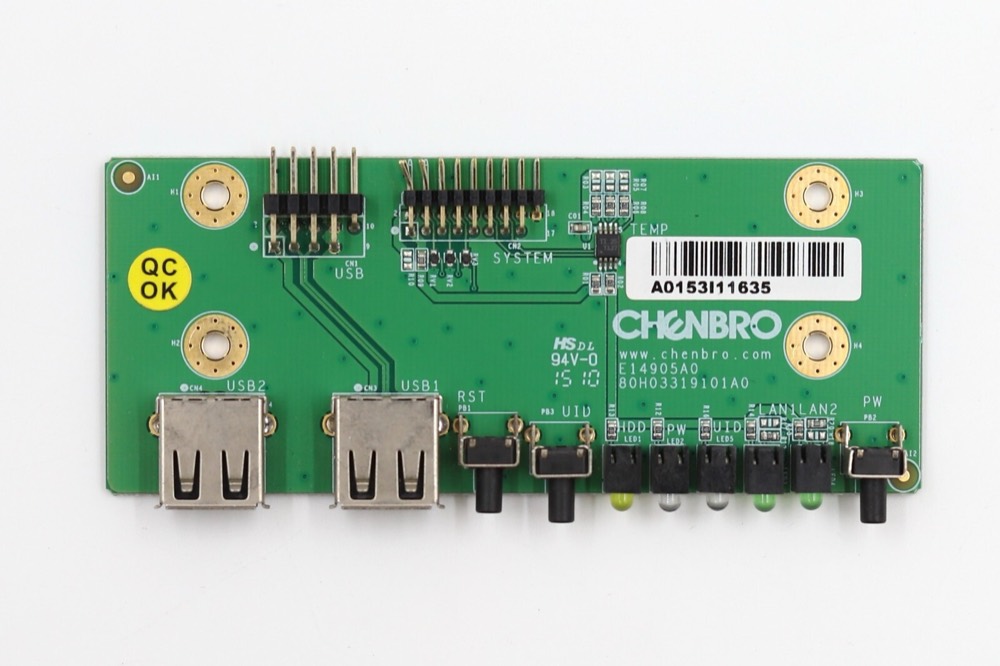 Бэкплейн Chenbro USB I/O Backplane Board P/N: 80H03319101A0 Tested Working — фото 2