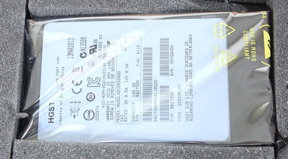 SSD-накопитель 811-0149-01 EMC 100 GB SSD, 2.5 IN, IN TRAY ROHS — фото 1