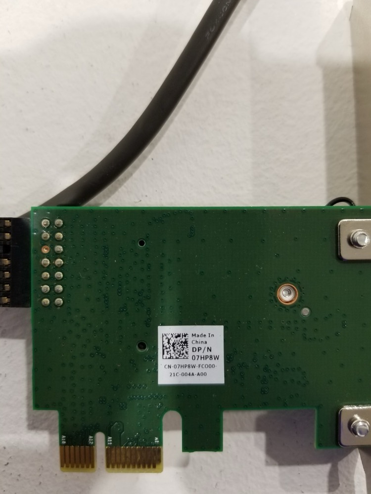 Адаптер Dell 8265 Dual-Band 802.11ac PCIe Wi-Fi Adapter W/Cable Dell P/N: 07HP8W 0WCCY6 — фото 1