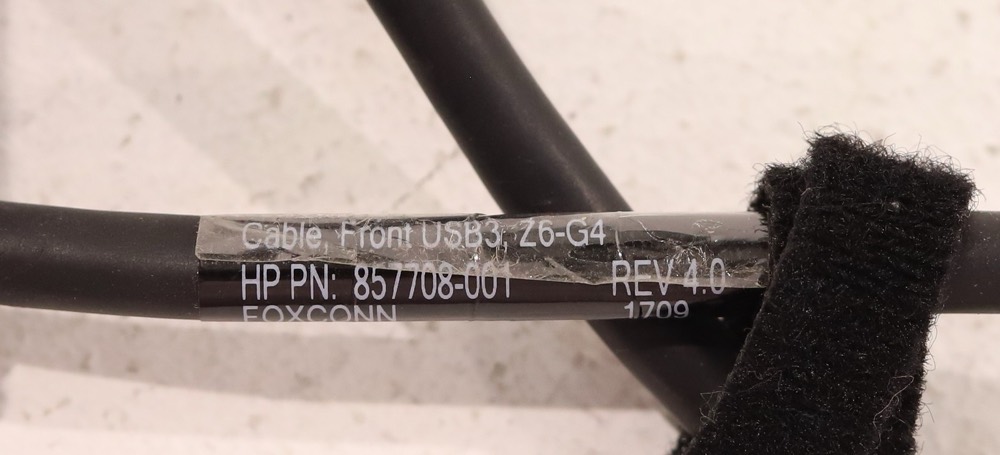 Кабель HP Z6 G4 Front I/OUSB 3.0 Internal Signal Cable P/N: 857708-001 Tested Working — фото 2