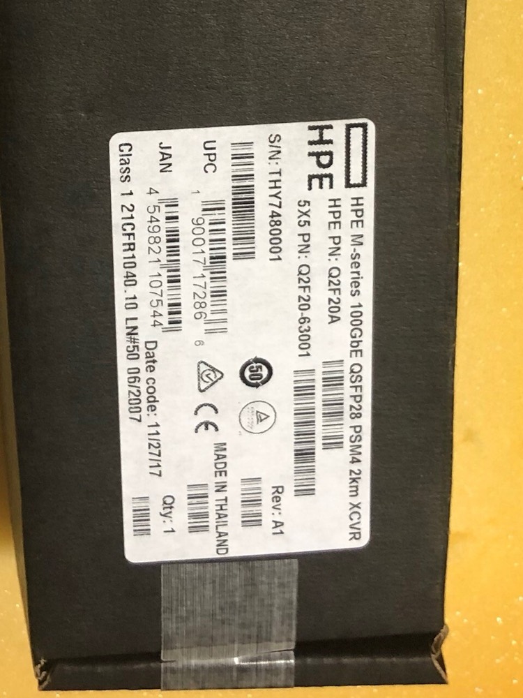 Трансивер 880971-001 Q2F20A, Q2F20-63001 HPE SPS-M-series 100GbE QSFP28 PSM4 2km XCVR — фото 1