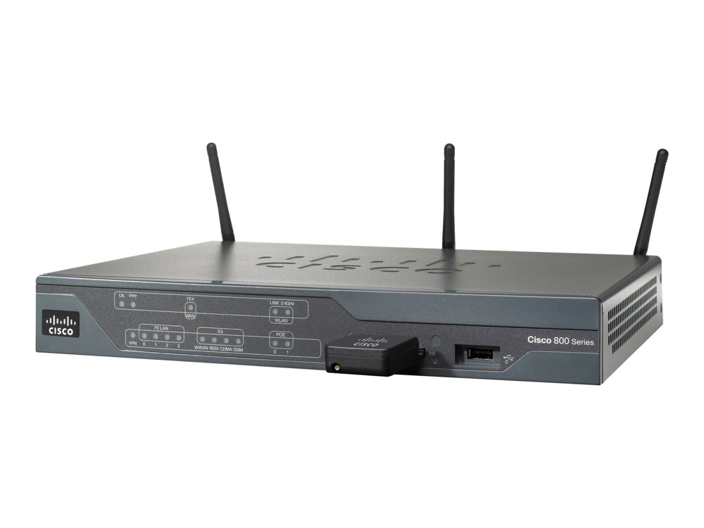 Маршрутизатор CISCO 881GW-GN-E-K9 — фото 1