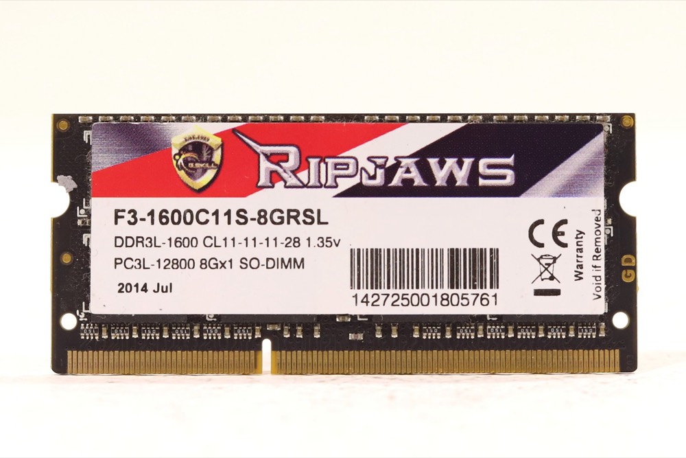 Модуль памяти G.Skill SO-DIMM 8 ГБ DDR3L-1600 PC3L-12800 (F3-1600C11S-8GRSL) — фото 1