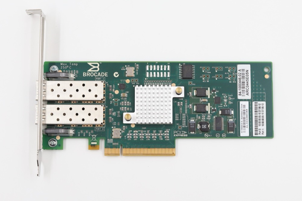Адаптер Brocade 825 Dual-port 8Gb/s PCIe FC Hot Bus Adapter P/N: 84-1000446-02 Tested — фото 2