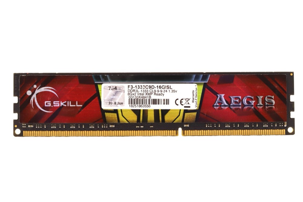 Модуль памяти G.SKILL 8GB 8Gx1 PC3-10600 DDR3L-1333 Desktop Memory P/N: F3-1333C9D-16GISL — фото 2
