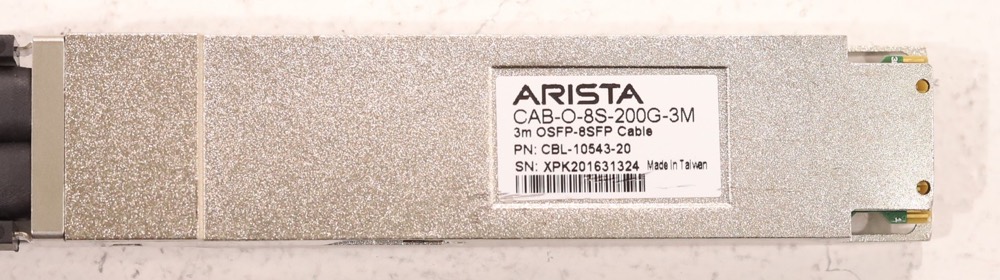 Кабель Arista 3m 9-Feet OSFP To 8XSFP 25GB Twinax Copper Cable P/N: CAB-O-8S-200G-3M — фото 2