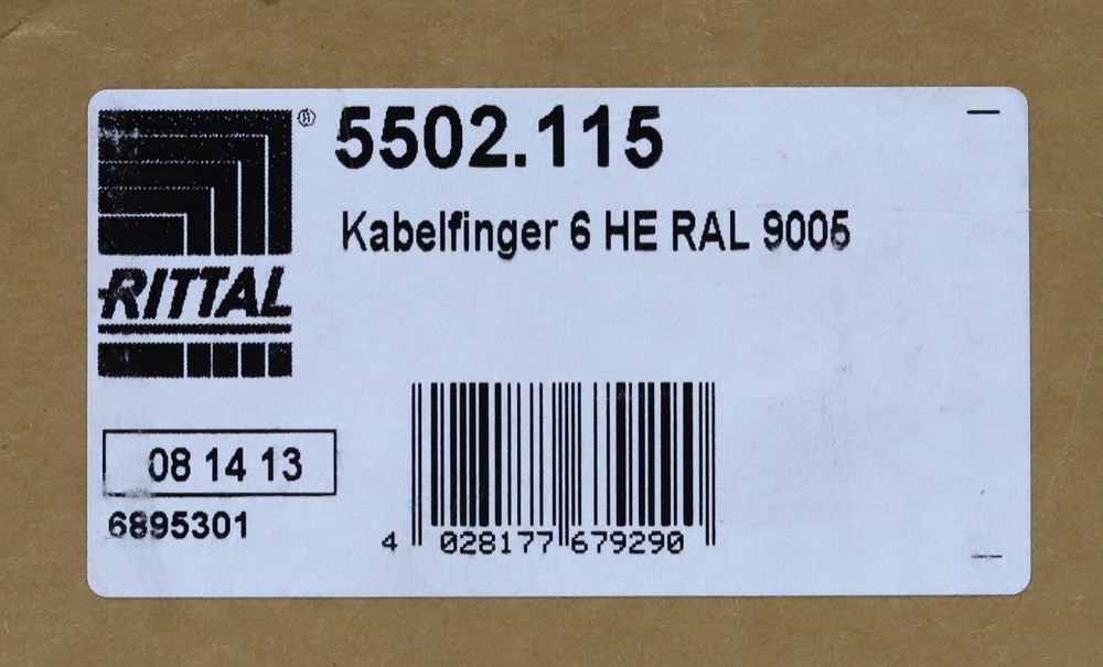 Кабель Rittal 6 HE RAL 9005 Cable Finger P/N: 5502.115 (Open Box) — фото 2
